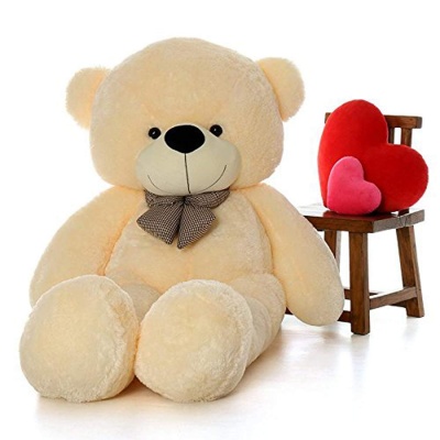 4 Feet Teddy Bear Large Very Soft Lovable/Hug-Gable Soft Toys 48 inch Girlfriends/Birthday, Wedding Gift (Cream)