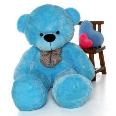 4 Feet Teddy Bear Large Very Soft Lovable/Hug-Gable Soft Toys 48 inch Girlfriends/Birthday, Wedding Gift (Sky Blue)