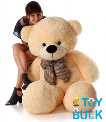 ToYBULK Real Giant 6 Feet Large Very Soft Lovable/Hug-Gable Teddy Bears 72 inch Girlfriends/Birthday, Wedding Gift (Cream)