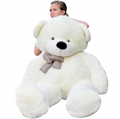 ToYBULK Real Giant 6 Feet Large Very Soft Lovable/Hug-Gable Teddy Bears 72 inch Girlfriends/Birthday, Wedding Gift (White)