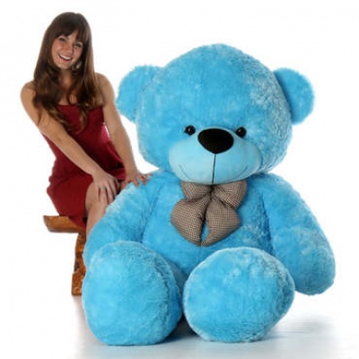 ToYBULK Real Giant 6 Feet Large Very Soft Lovable/Hug-Gable Teddy Bears 72 inch Girlfriends/Birthday, Wedding Gift (Sky Blue)