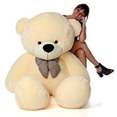 ToYBULK Real Giant 6.5 Feet Large Very Soft Lovable/Hug-Gable Teddy Bears 78 inch Girlfriends/Birthday, Wedding Gift (Cream)