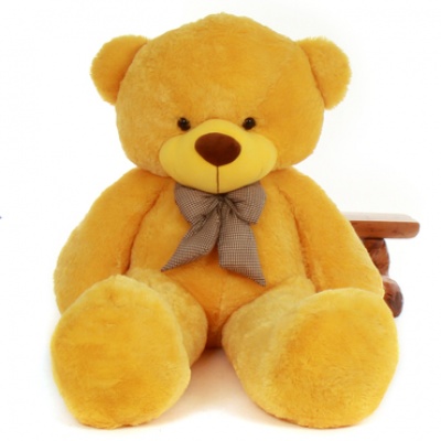 ToYBULK Real Giant 6.5 Feet Large Very Soft Lovable/Hug-Gable Teddy Bears 78 inch Girlfriends/Birthday, Wedding Gift (Yellow)