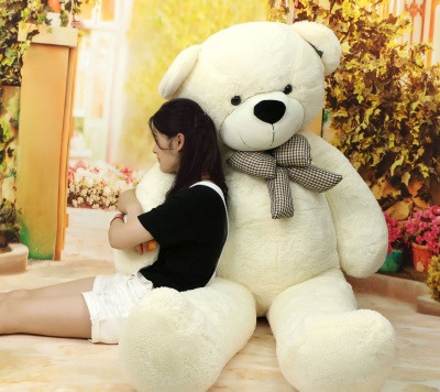 ToYBULK Real Giant 6.5 Feet Large Very Soft Lovable/Hug-Gable Teddy Bears 78 inch Girlfriends/Birthday, Wedding Gift (White)