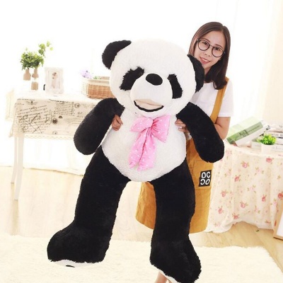 3 Feet Panda Bear, 36 inchs Tall Smile Panda Bears  (Black and White)