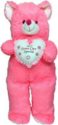  2 Feet Teddy Bear Cute & Adorable Pink Teddy Bear with Heart