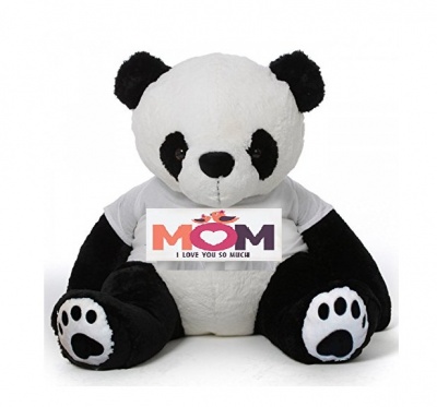 3 Feet Big Panda Bear Wearing Love MOM T-Shirt 36 Inch T-shirt Panda You're Personalized Message Panda Bears