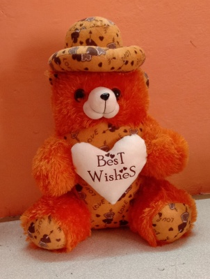 1.5 Feet Dil And Cap Teddy Bear Brown Colour 18 inch cap teddy bear