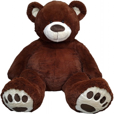 6 Feet Big Chocolate fur Teddy Bear with PAW, 72 Inch Chocolate Fur Teddy Bear You're Personalized Teddy Bears with PAW,
