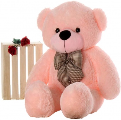 ToYBULK Soft Toys Extra Large Very Soft Lovable/Huggable Pink Teddy Bear for Girlfriend/Birthday Gift/Boy/Girl 3 feet (91 cm)