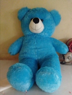 ToYBULK Soft Toys Extra Large Very Soft Lovable/Huggable Teddy Bear for Girlfriend/Birthday Gift/Boy/Girl 3 feet (91 cm) Sky-blue 