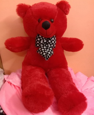 ToYBULK Soft Toys Extra Large Very Soft Lovable/Huggable Teddy Bear for Girlfriend/Birthday Gift/Boy/Girl 3 feet (91 cm) Red