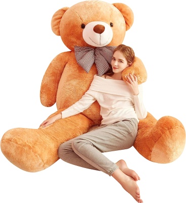 5 Feet Teddy Bear Large Very Soft Lovable/Hug-Gable 60 inches Teddy Bears Girlfriend/Birthday, Wedding Gift (Brown)